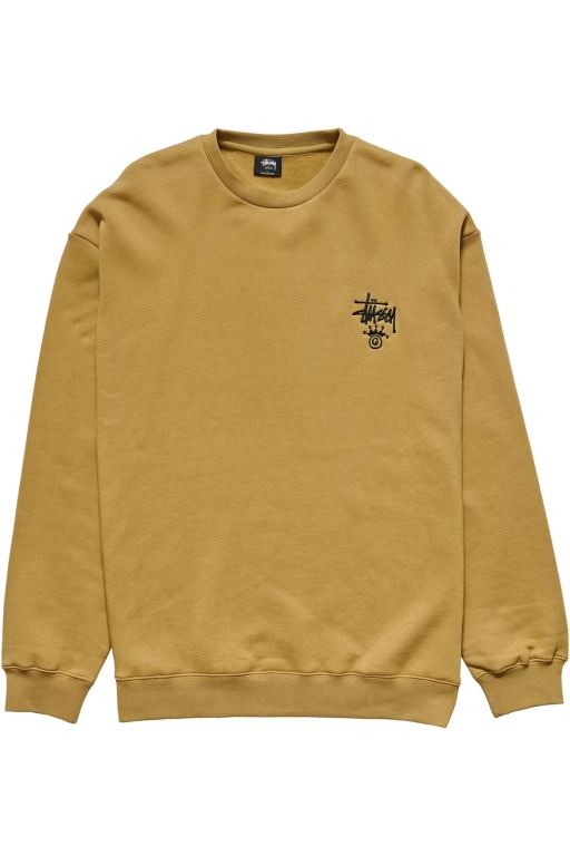 Stussy Mens Copyright Crown Crew Sweaters Brown - AXHEQ4872